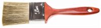 Кисть плоская STAYER "LASUR - LUX", деревянная ручка, смешанная щетина, 63мм 01051-063