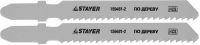 Полотна STAYER "STANDARD" для эл.лобзиков, HCS, по дереву, фанере, пластмассе, EU хвостовик, T119B, 50/2мм, 2шт 159481-2