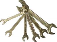 Набор STAYER Ключи "ТЕХНО" рожковые, 8-24мм, 6 предметов, 27041-H6                                                                