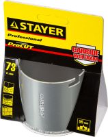 Коронка STAYER "PROFESSIONAL" кольцевая с карбидно-вольфрамовой крошкой, d=73мм, 33345-73, фото 3