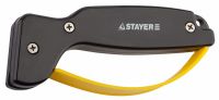 Точилка STAYER "MASTER" универсальная, для ножей, с защитой руки, рабочая часть из карбида, 47513                                                                                                              