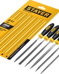 STAYER 150 мм, 6 предм., набор надфилей, Professional (16010-H6)