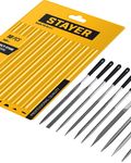 STAYER 140 мм, 10 предм., набор надфилей, Professional (16011-H10)