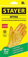 Перчатки латексные хозяйственно-бытовые, размер XL OPTIMA STAYER 1120-XL_z01, фото 2